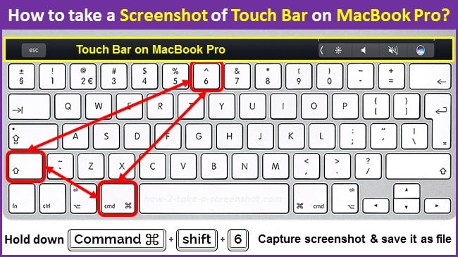 How to take a Screenshot of Touch Bar on MacBook Pro