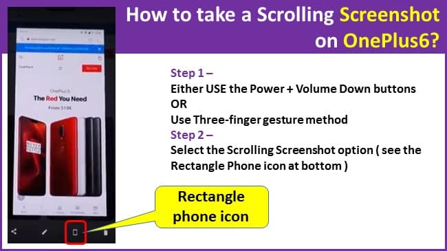 How to take a Scrolling Screenshot on OnePlus6
